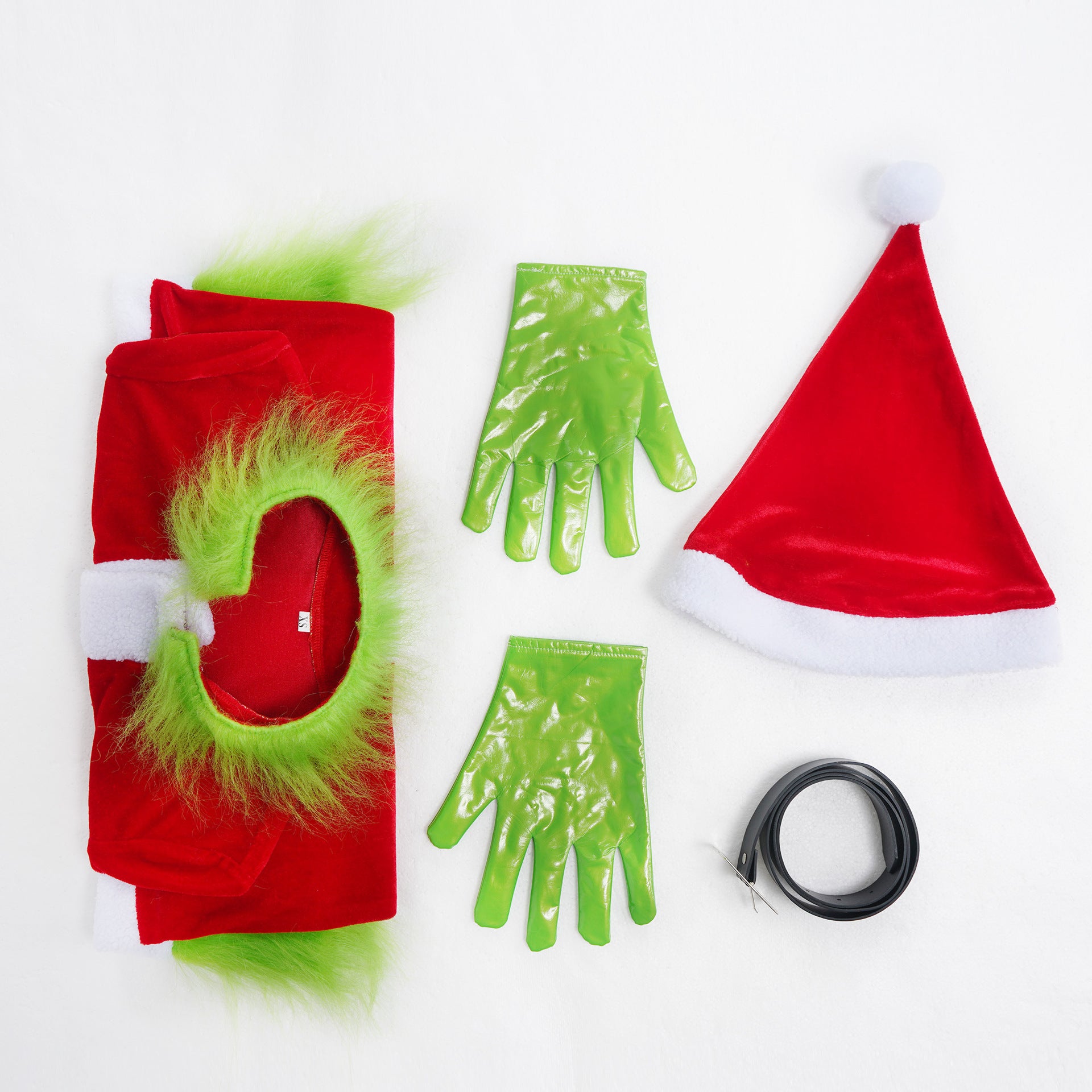 Christmas Spot Green Hair Monster Grinch Cosplay Costume Santa Xmas Outfits