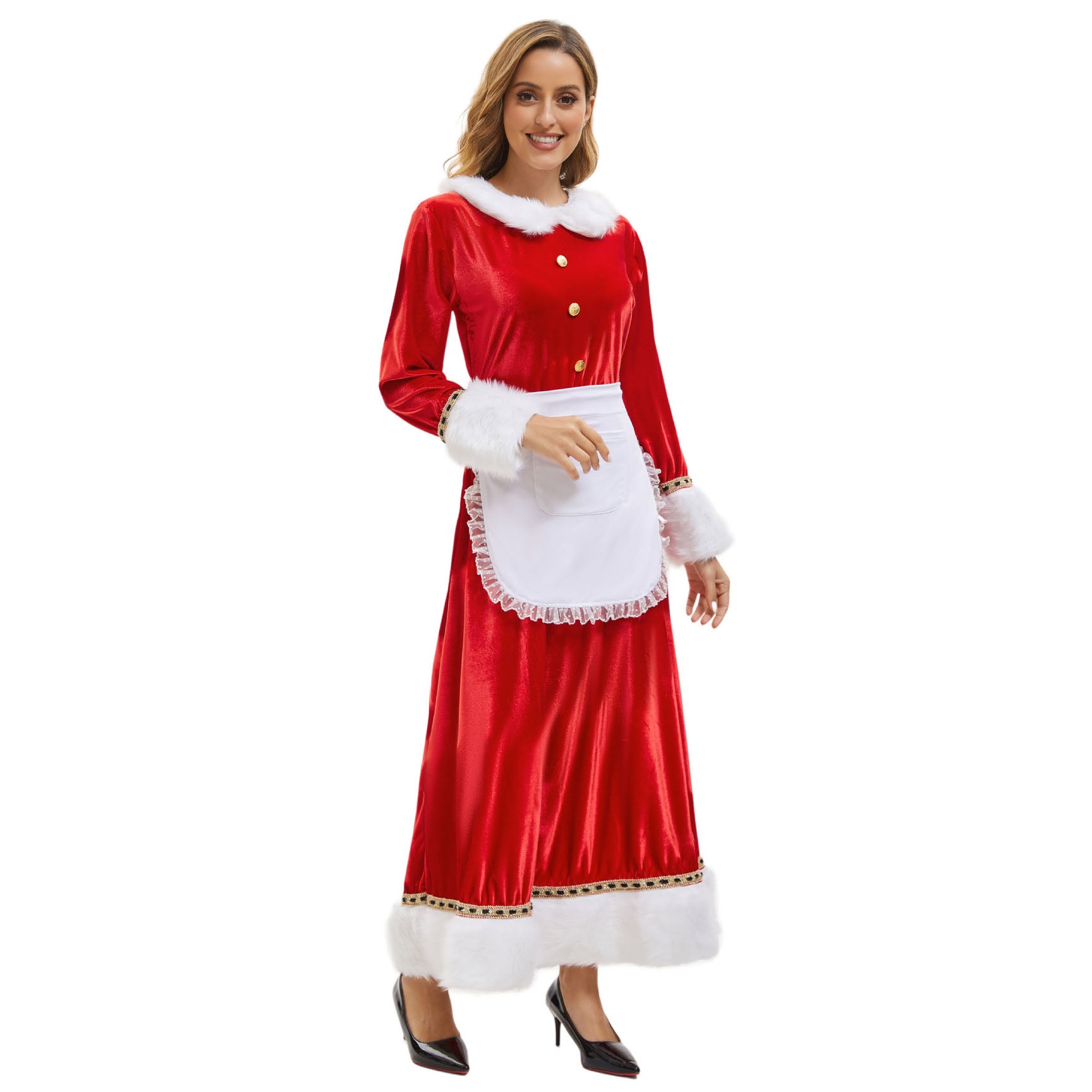 Christmas Women's Dress for Adult Party Performance Santa Xmas Outfits