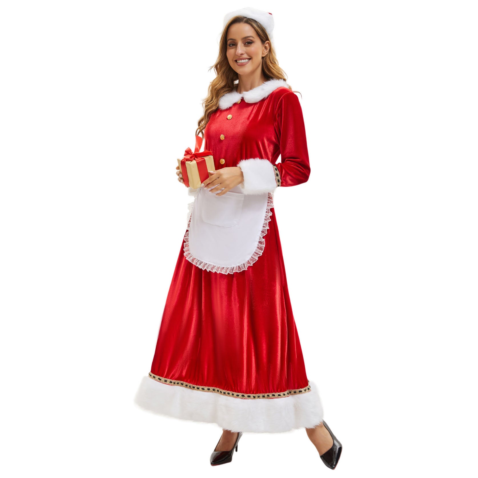 Christmas Women's Dress for Adult Party Performance Santa Xmas Outfits