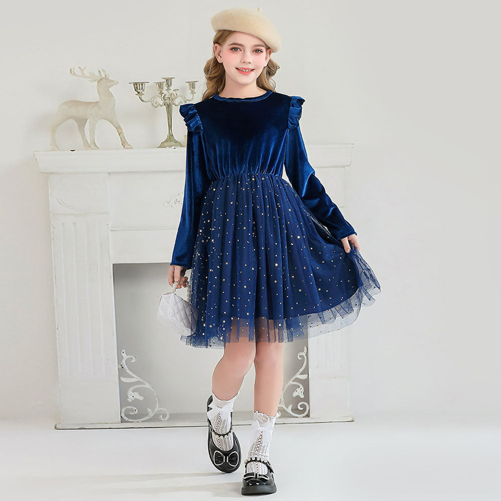 Girls Sweater Dress Autumn And Winter New Bow Christmas Costumes