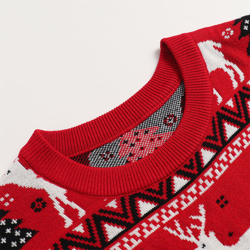 Christmas Family Matching Outfits Mum Daughter Warm Sweaters - Ciclove