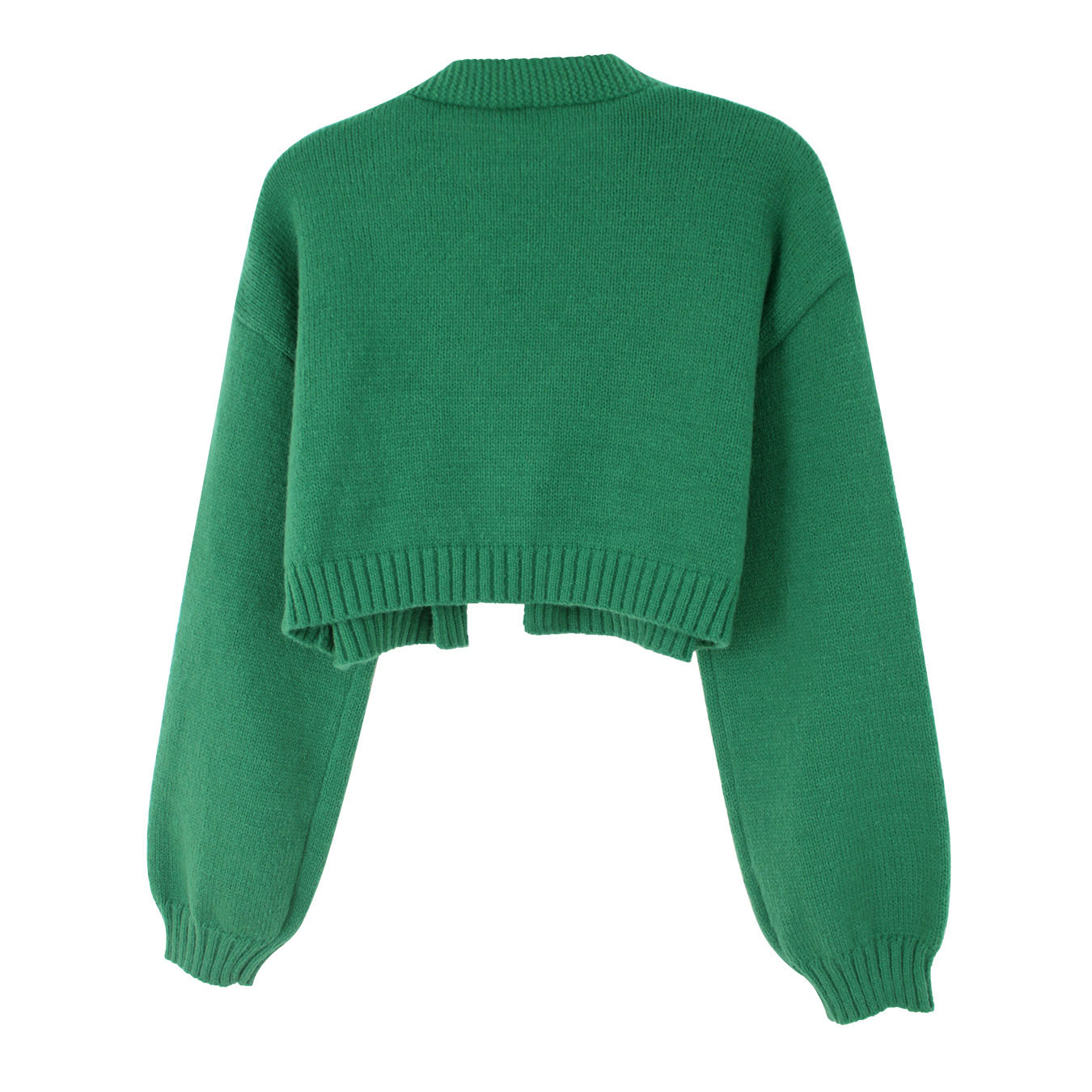 Brown 1960s Gingerbread Cropped Ugly Christmas Sweater Cardigan - Ciclove