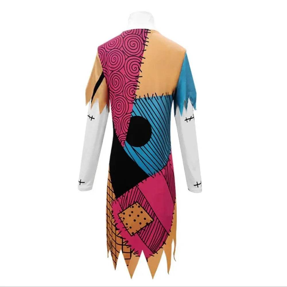 Sally Jack Skellington Finkelstein Costume Dress The Nightmare Before Christmas Halloween - ciclove