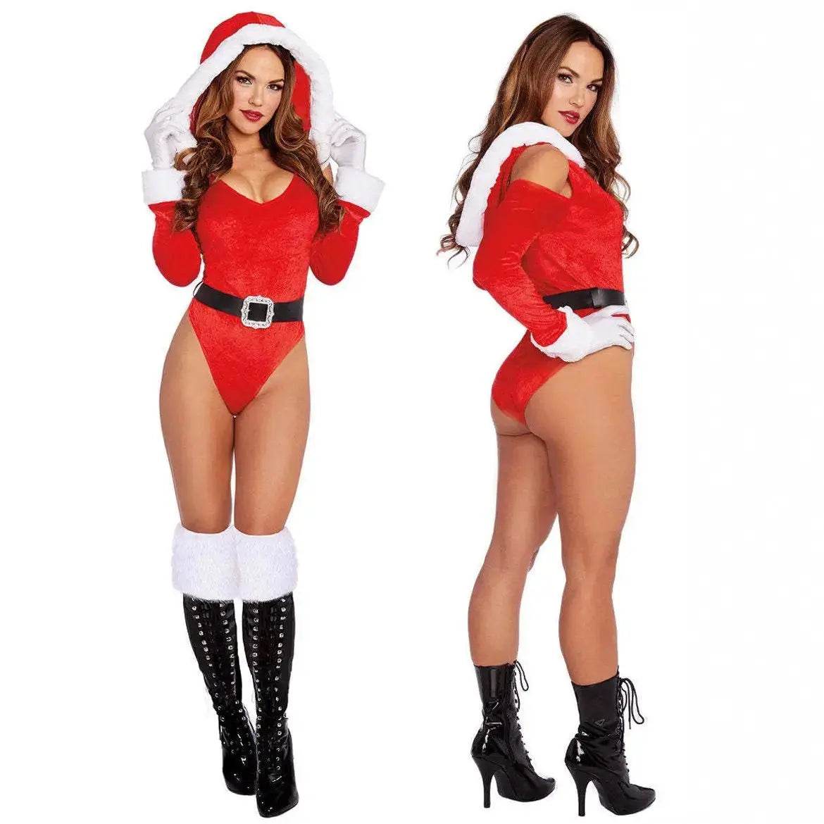 Women's Santa's Helper Jumpsuit Christmas Costumes - ciclove