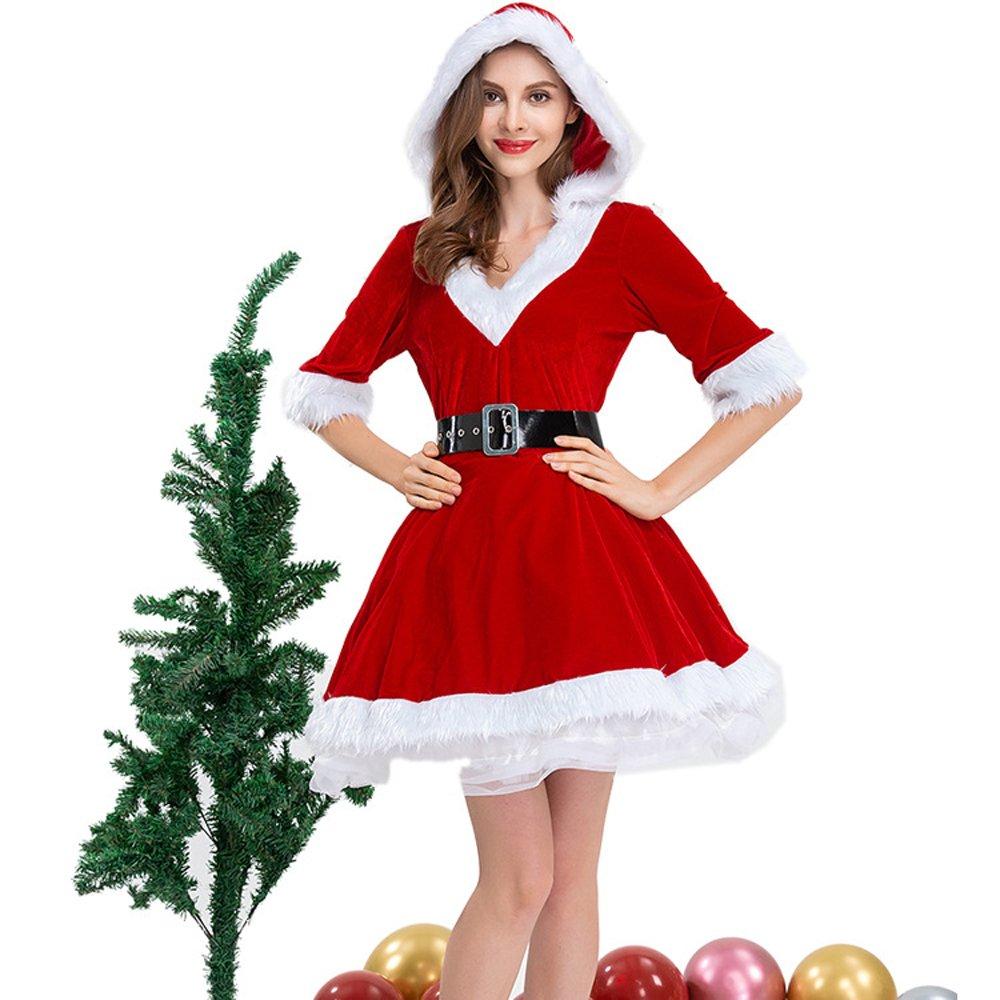 Christmas Costumes Christmas Eve Stage Performance Dress for Adult Women
