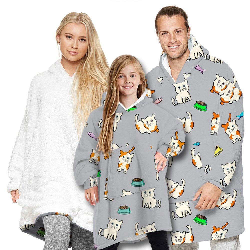 Family matching pajamas robes hoodie blanket Holiday Christmas Gifts