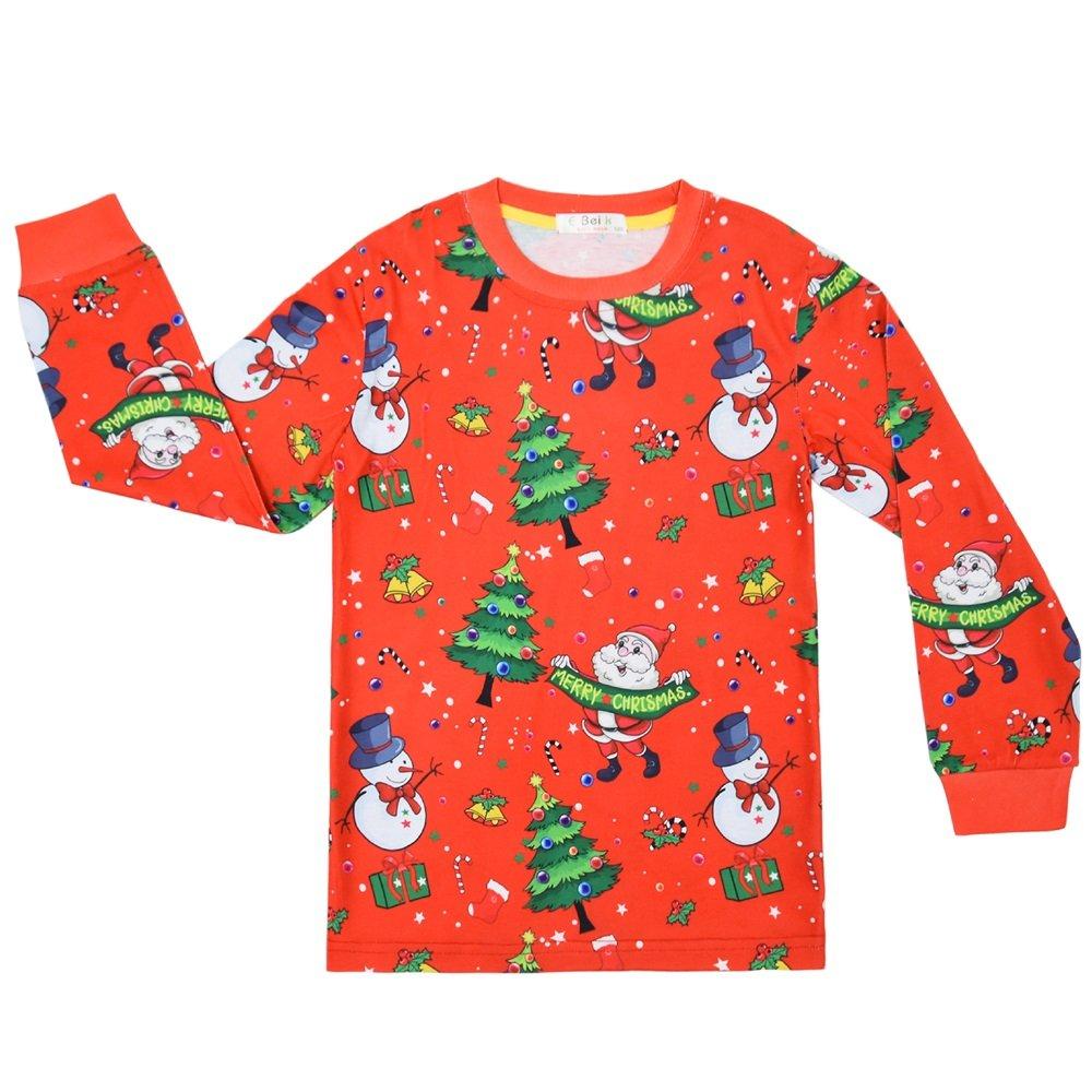 Christmas Children's Pajamas Long-sleeved Two-piece Suit