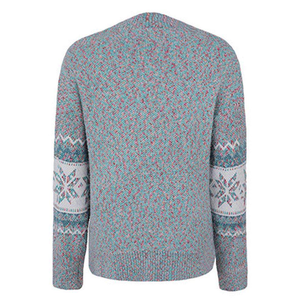 Women Ugly Christmas Sweaters Long Sleeves Knit Turtleneck Print Loose Pullover Tops