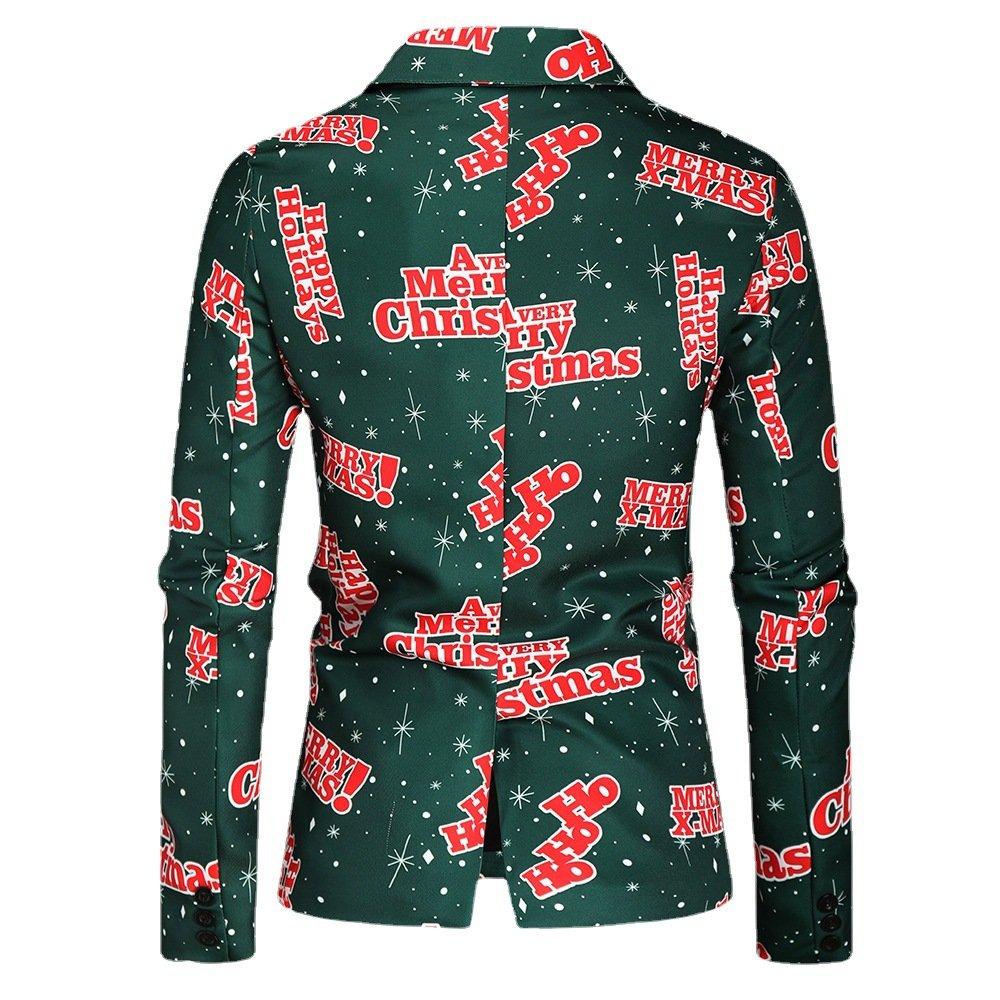 Men Coat Casual Suit Jacket 3D Fun Printing 2022