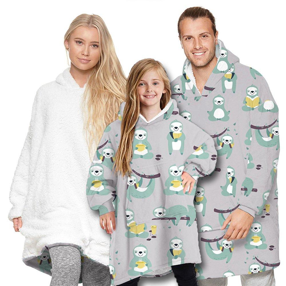 Family matching pajamas robes hoodie blanket Holiday Christmas Gifts