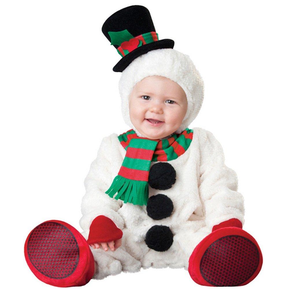 Christmas Baby Jumpsuit Santa Elf Elk Snowman Styling Costume Performance Costume