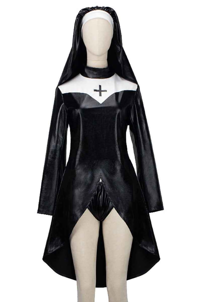 Nun Costume Black vampire Cosplay