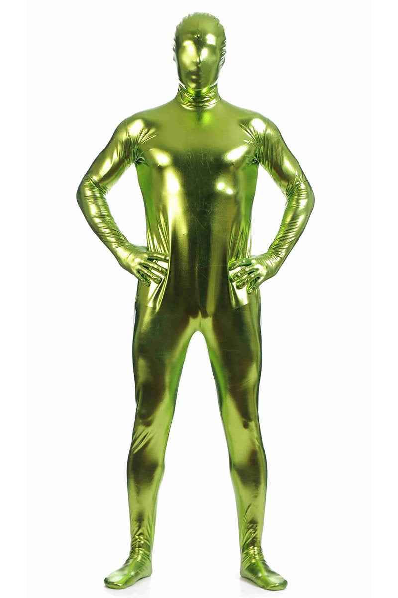 Men's Fully-Enclosed Jumpsuit Gummed Zentai Catsuits