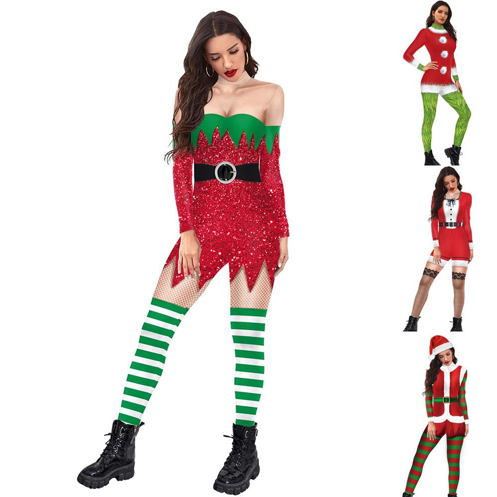 Christmas The Grinch 3D Printed jumpsuits onesies for women - ciclove