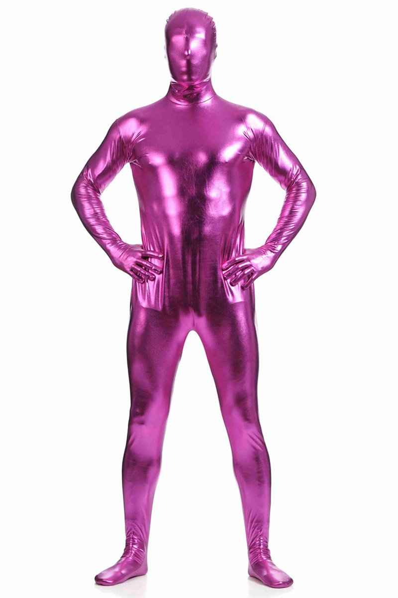 Men's Fully-Enclosed Jumpsuit Gummed Zentai Catsuits