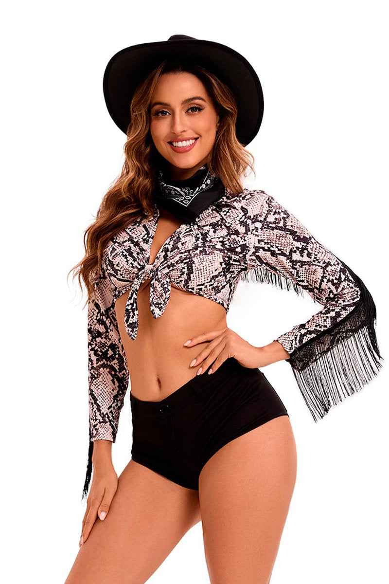Western Vintage Themed IT'S HIGH NOON Cowgirl Costume