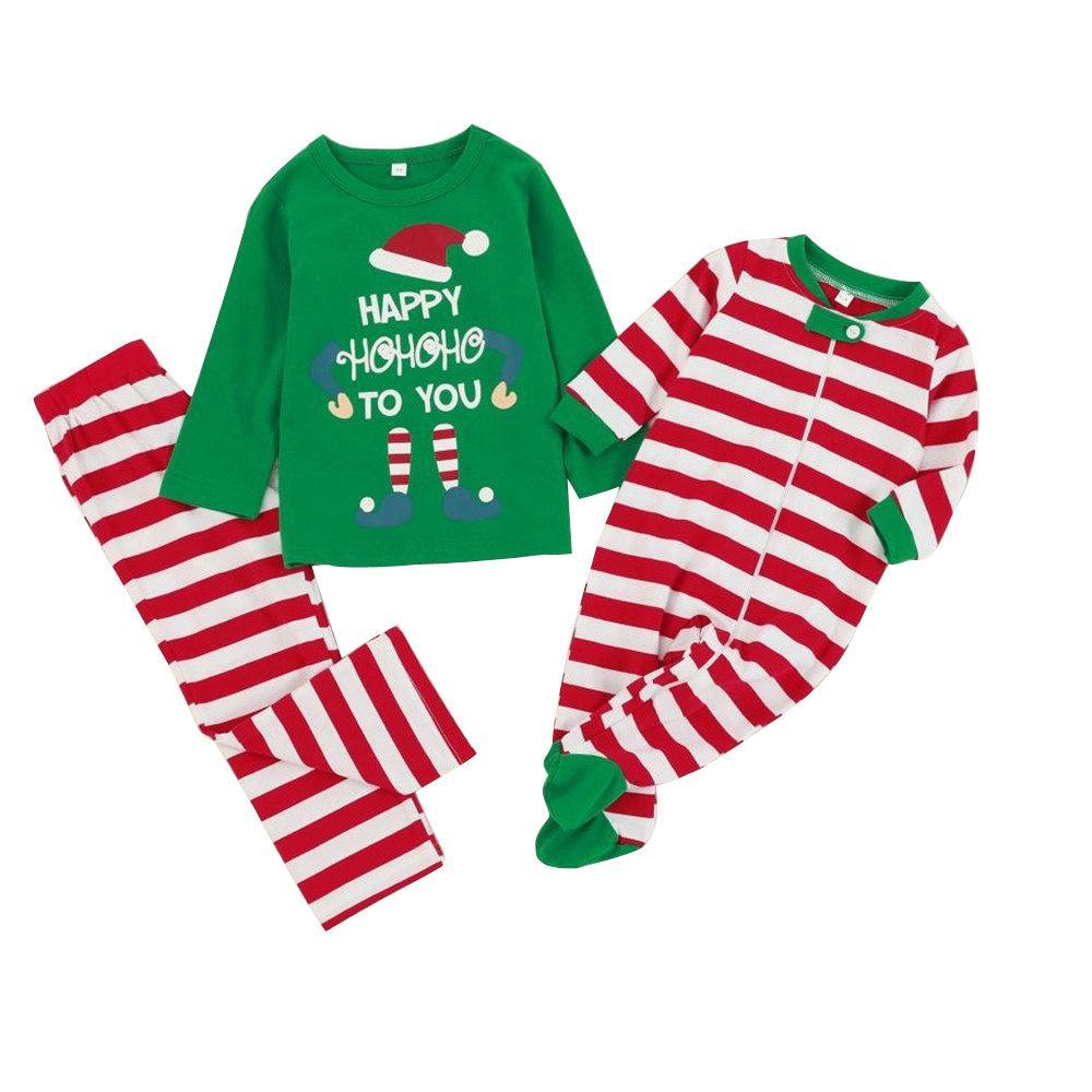 Christmas Family matching Pajamas Sets Santa Printed Clothing for Daddy Mom Bab Kids Gift 2022 - ciclove