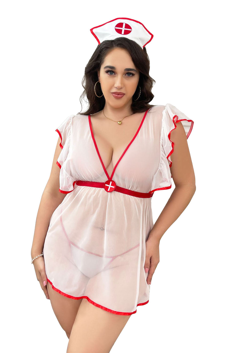 Nurse Costume Plus Size Lingerie For Women