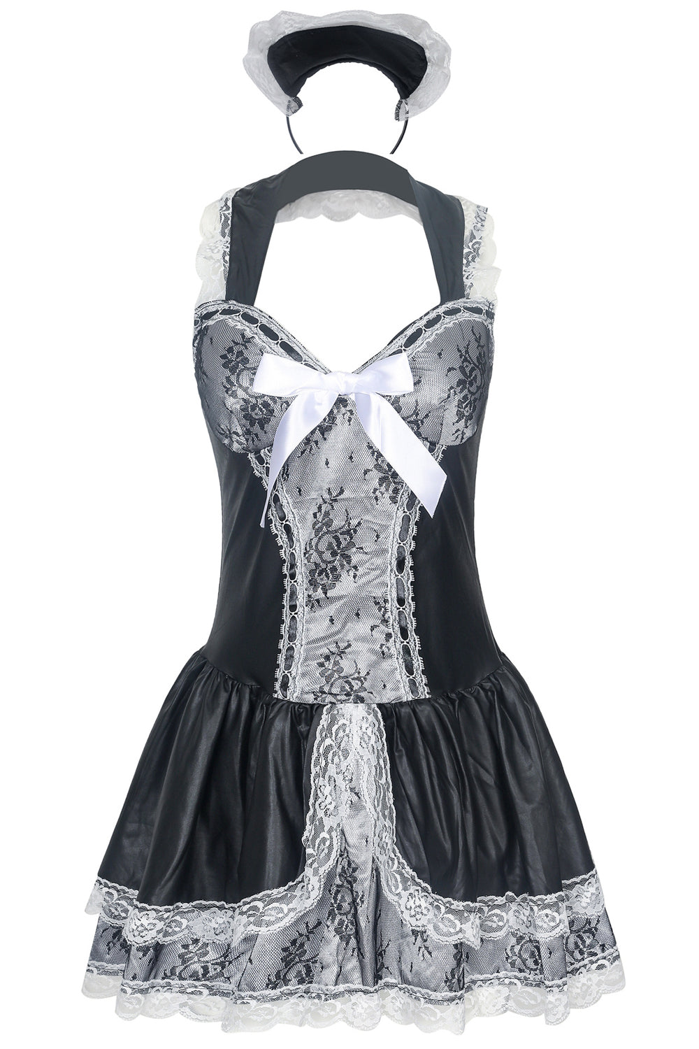 French Maid Lace Dress Game Costumes