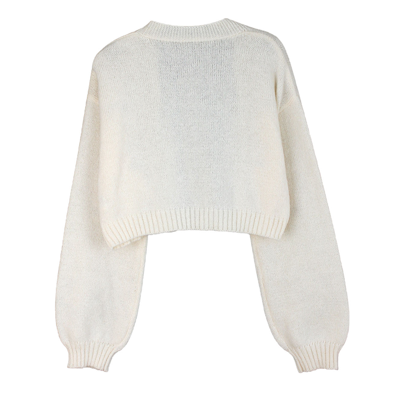 Brown 1960s Gingerbread Cropped Ugly Christmas Sweater Cardigan - Ciclove