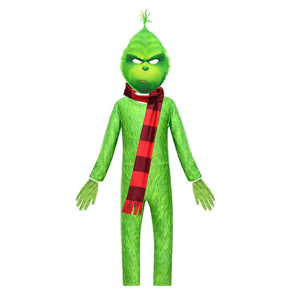 Kids The Grinch Christmas Costumes Jumpsuit Sets - ciclove