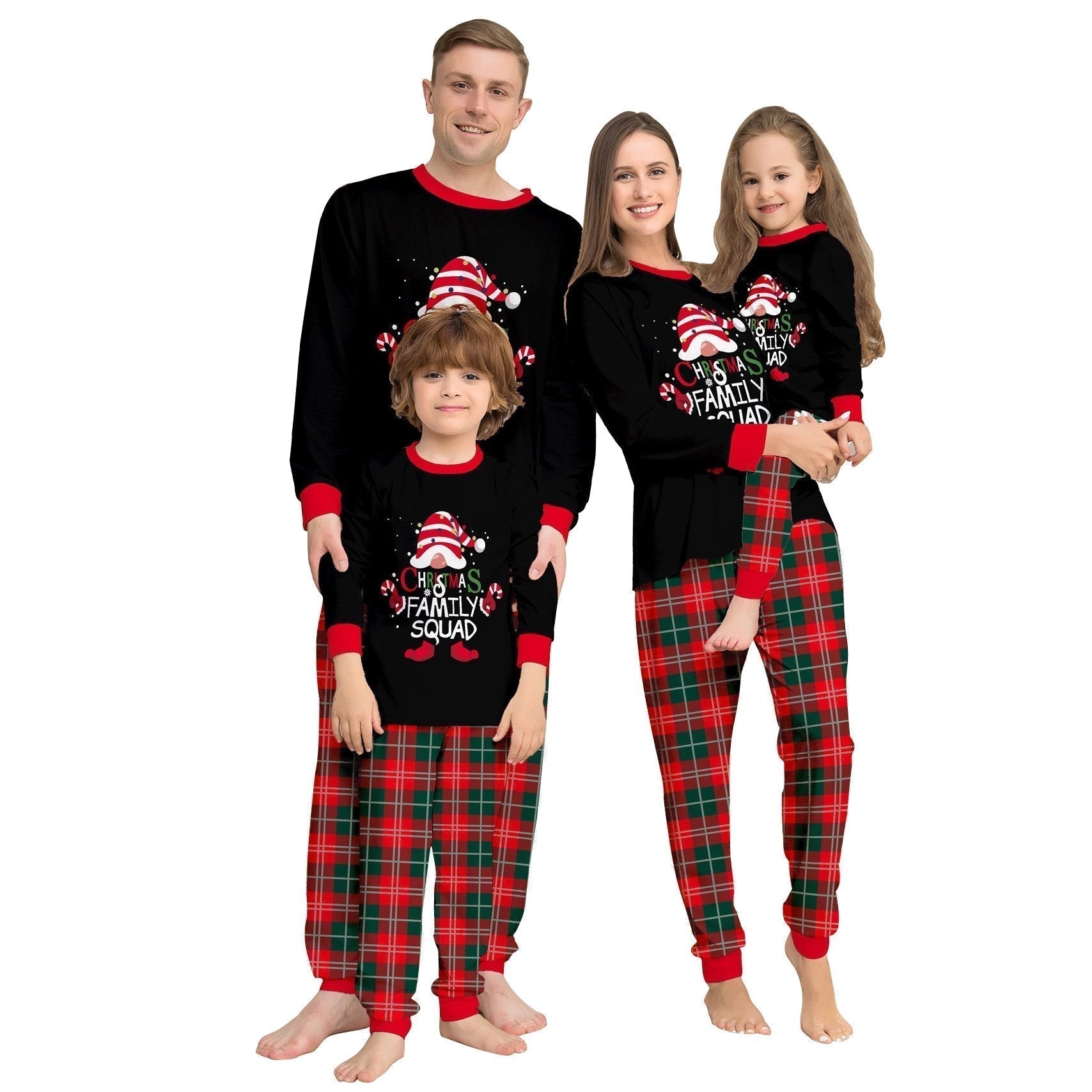 BuyFunny Christmas matching Family Couples Pajamas two Pieces Sets Christmas cake hat letter print Now Cheaper With 3 - 5 Days Ship - PajamasBuy