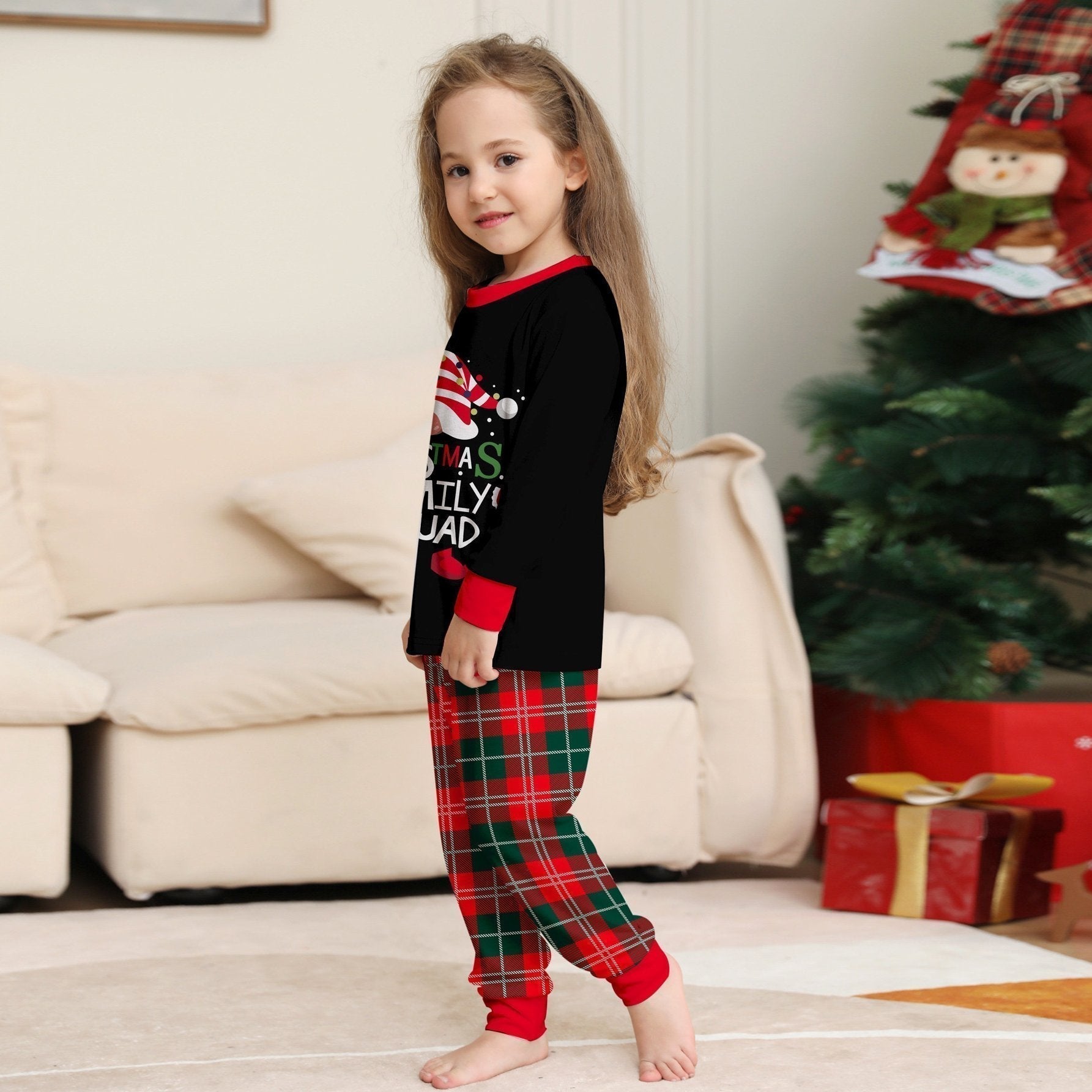 BuyFunny Christmas matching Family Couples Pajamas two Pieces Sets Christmas cake hat letter print Now Cheaper With 3 - 5 Days Ship - PajamasBuy