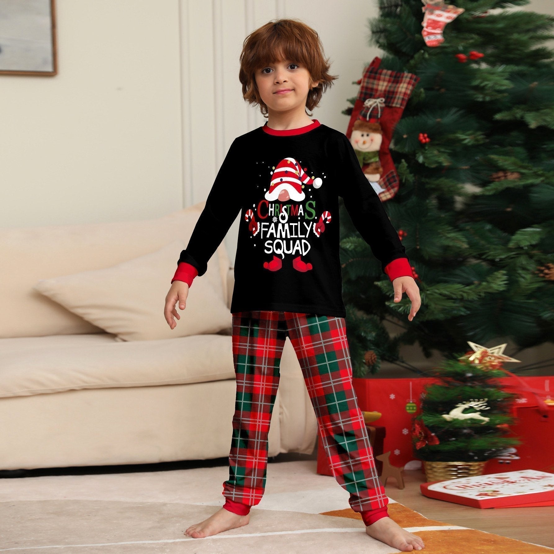 BuyFunny Christmas matching Family Couples Pajamas two Pieces Sets Christmas cake hat letter print Now Cheaper With 3 - 5 Days Ship - PajamasBuy