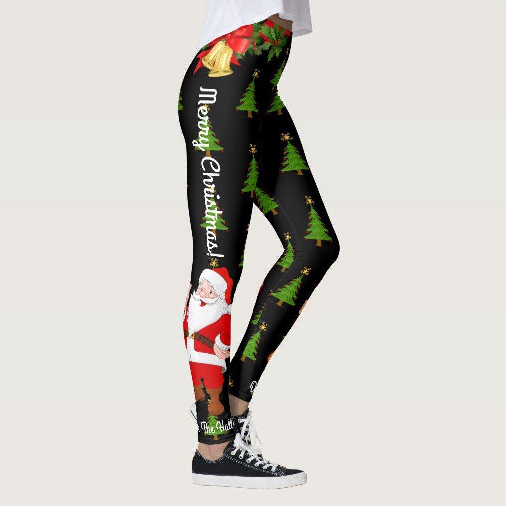 Christmas Pants Leggings Women's High Waisted Yoga Leggings