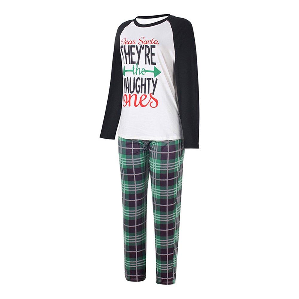 Christmas Family Matching Pajamas Print Long Sleeve Sleepwear Suit