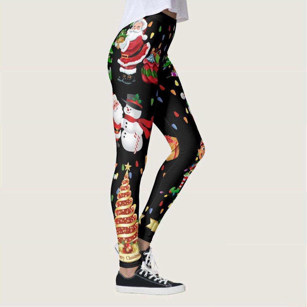 Christmas Pants Leggings Women's High Waisted Yoga Leggings