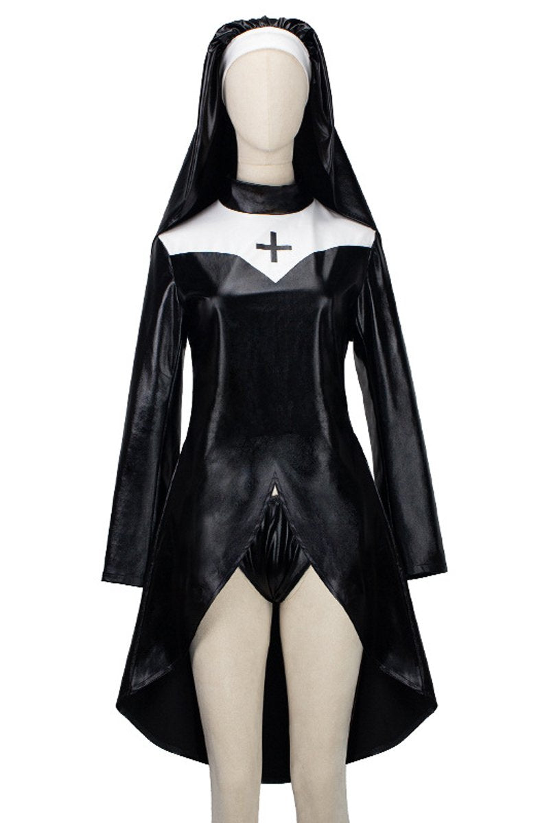 Nun Costume Black vampire Cosplay