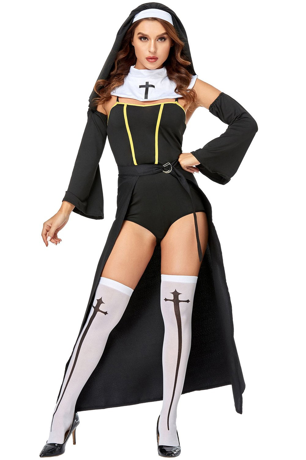 Women Vampire Nun Costume Halloween