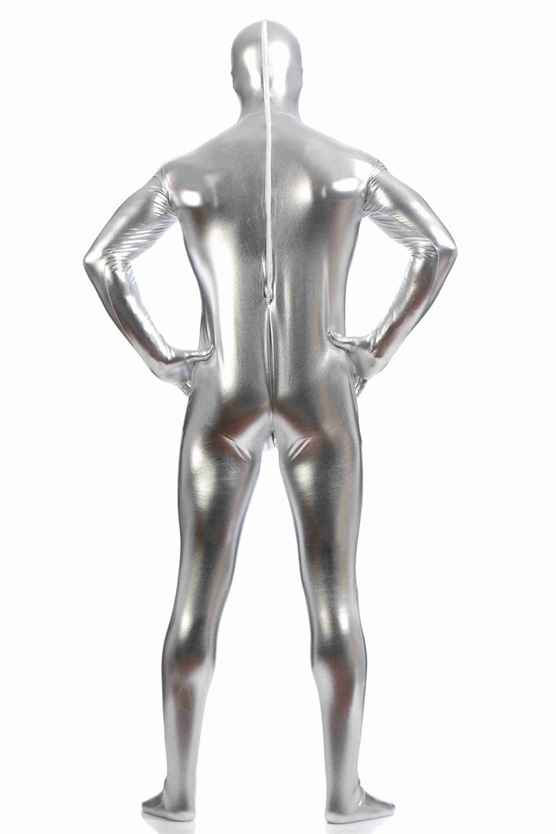 Men's Fully-Enclosed Jumpsuit Gummed Zentai Catsuits