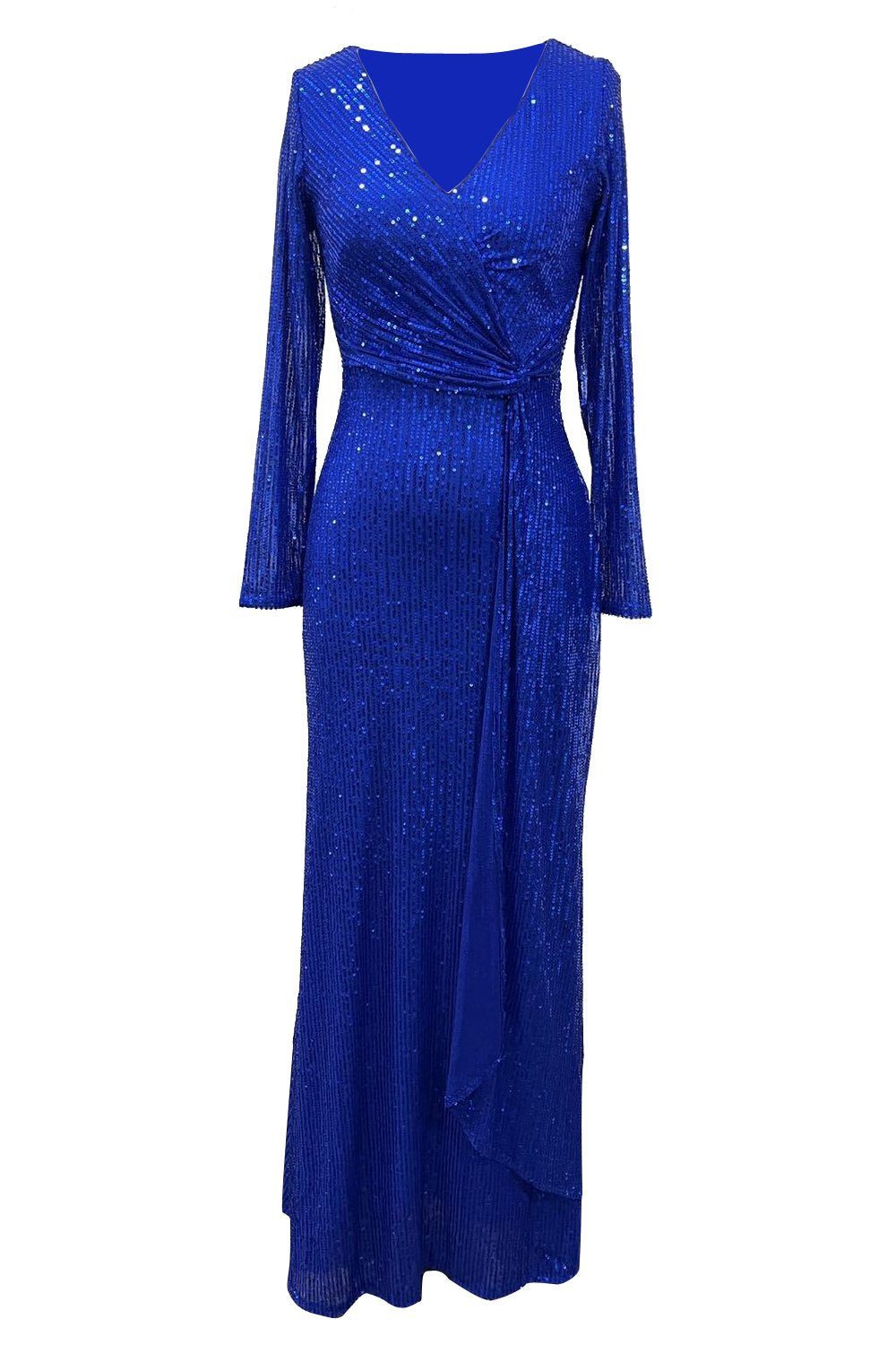 1920s Costume Glamourous Ruched Sequin Shimmer Evening Dress