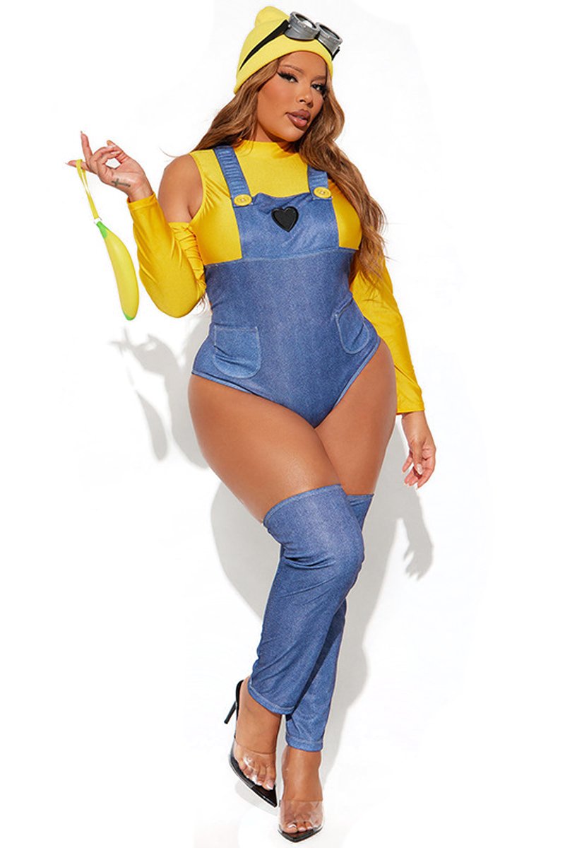 Despicable Me Minions Character Costumes Suit Nightclub For Women