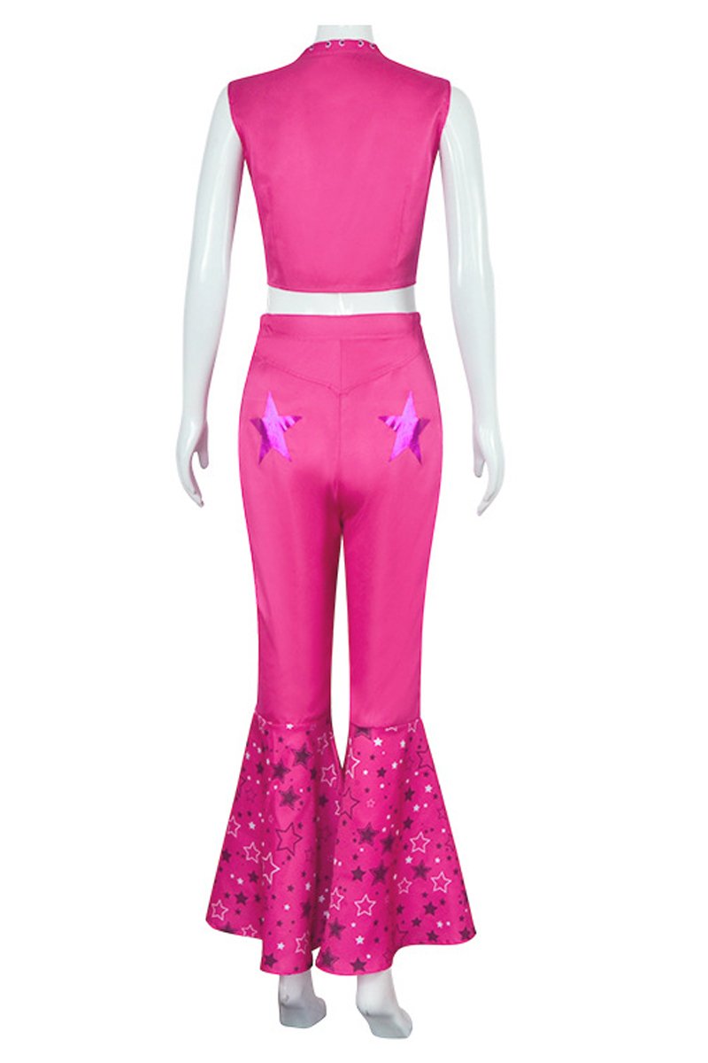 Pink Western Girl Star Barbie Costume For Women