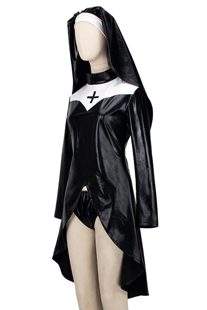 Nun Costume Black vampire Cosplay