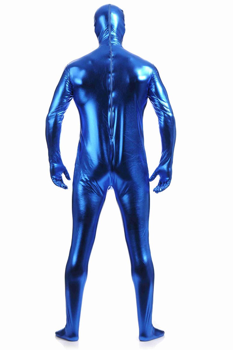 Men's Fully-Enclosed Jumpsuit Gummed Zentai Catsuits