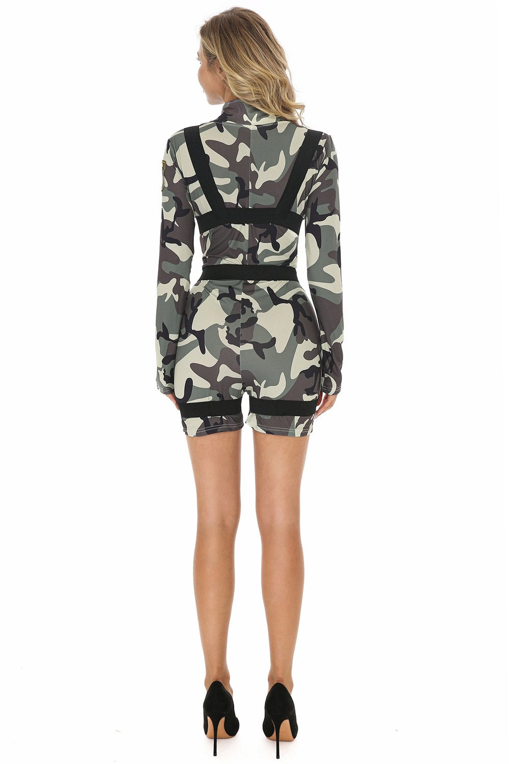 Camouflage Goin' Commando Pilot Uniform Costume