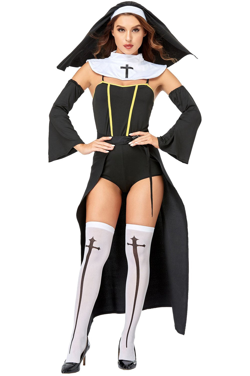 Women Vampire Nun Costume Halloween