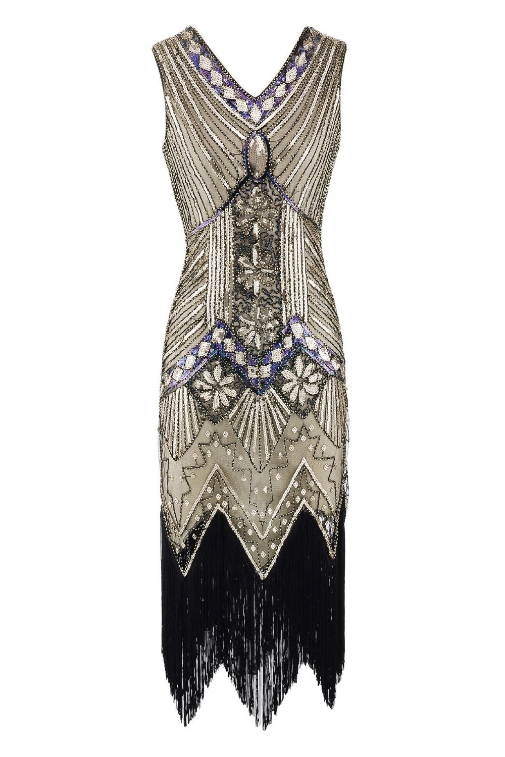 1920s Costume Enchanting Vintage Sleeveless Cocktail Party Dress