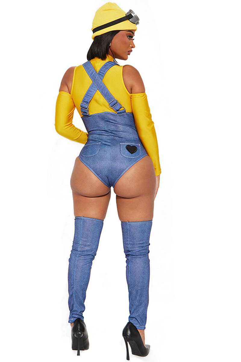 Despicable Me Minions Character Costumes Suit Nightclub For Women