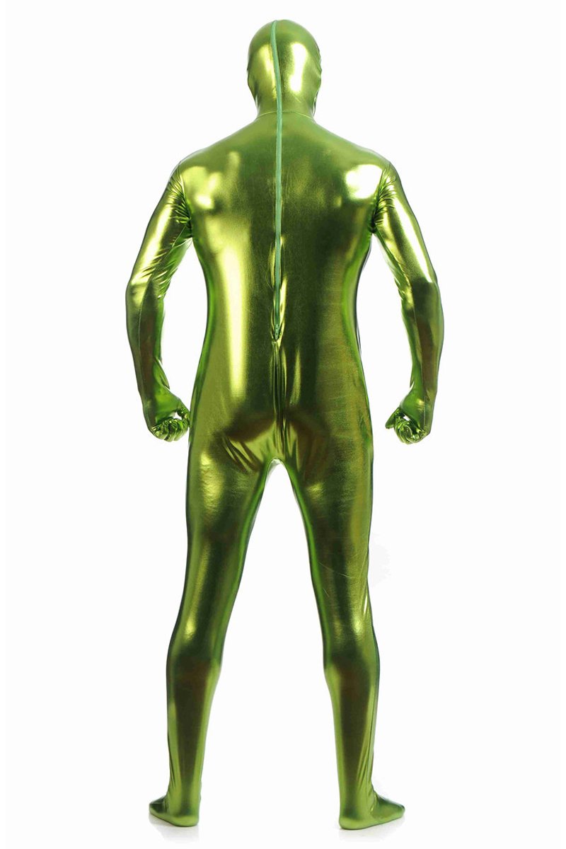 Men's Fully-Enclosed Jumpsuit Gummed Zentai Catsuits