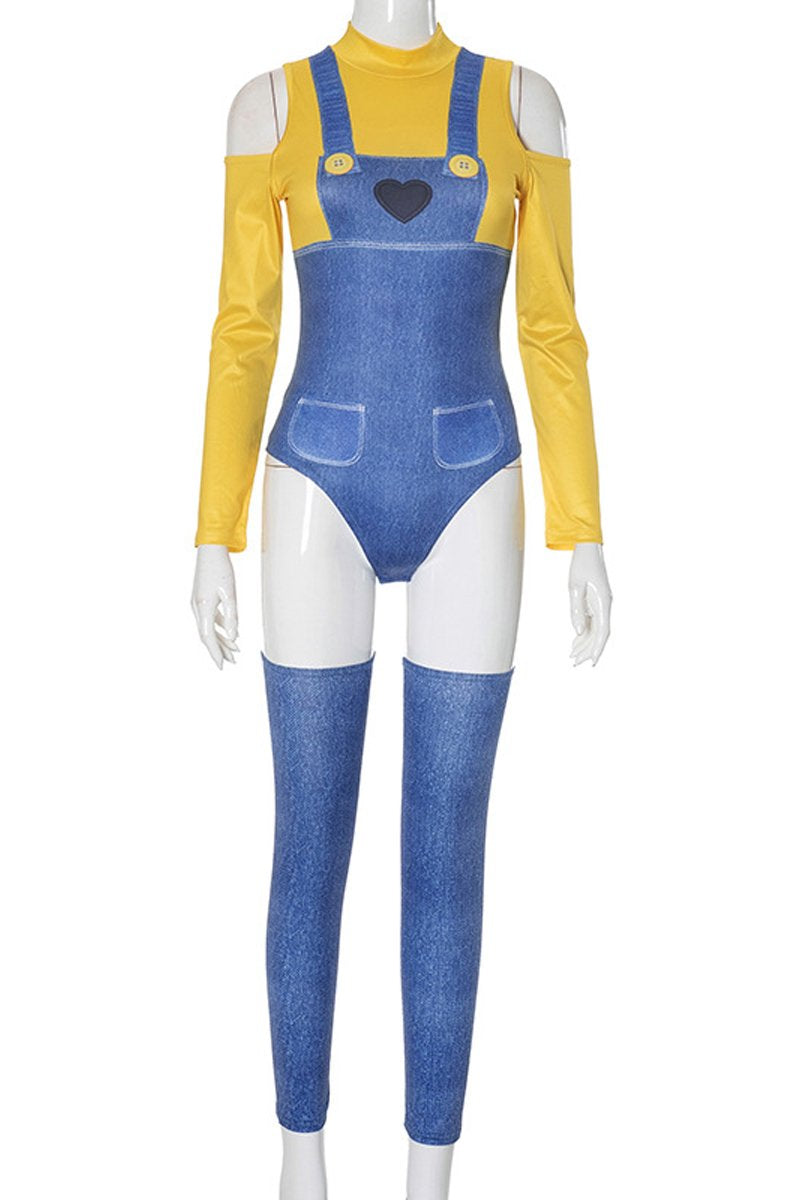 Despicable Me Minions Character Costumes Suit Nightclub For Women