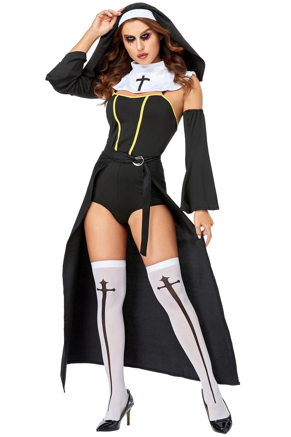 Women Vampire Nun Costume Halloween