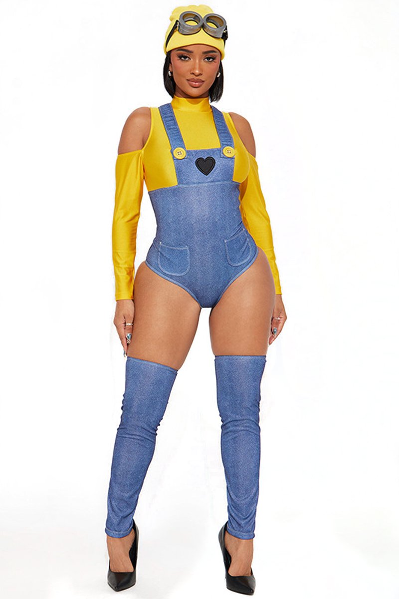 Despicable Me Minions Character Costumes Suit Nightclub For Women