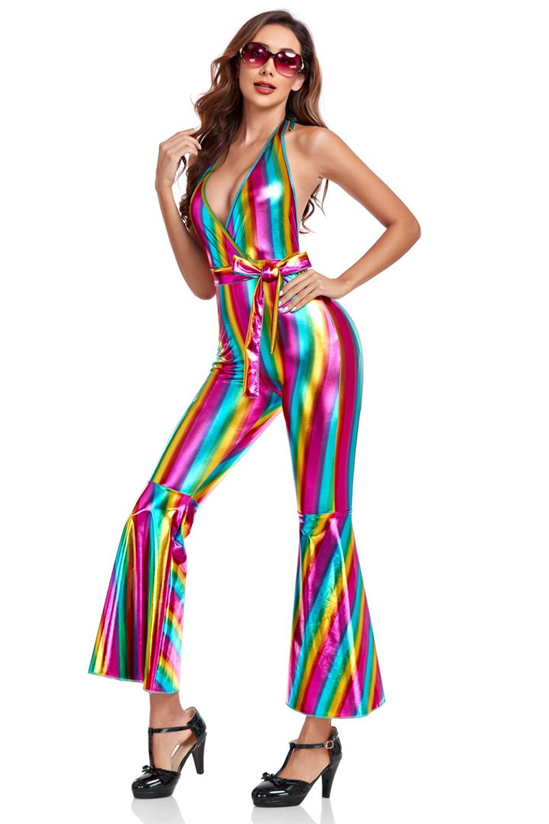 70s Hippie Jumpsuit Character Costumes For Women