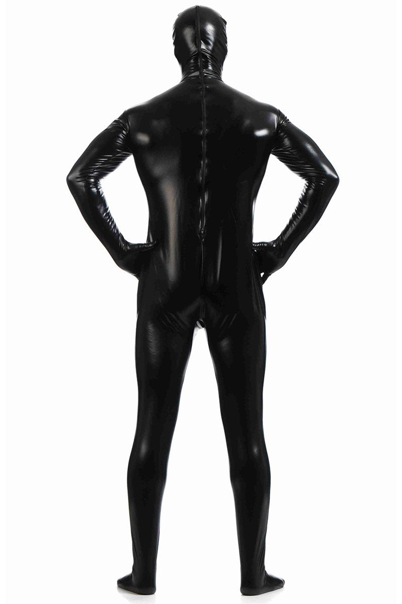 Men's Fully-Enclosed Jumpsuit Gummed Zentai Catsuits