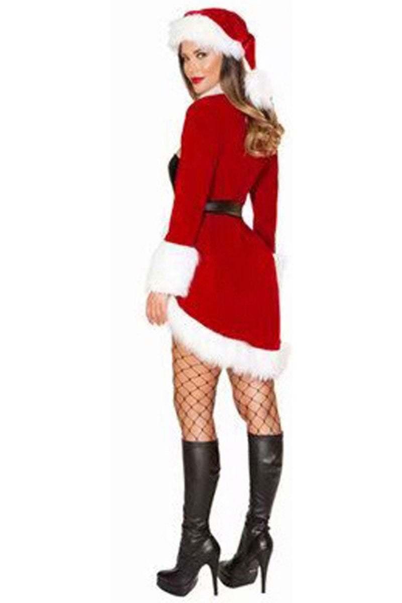 Women Christmas Costume Tuxedo Dress and Jumpsuit Costume Set